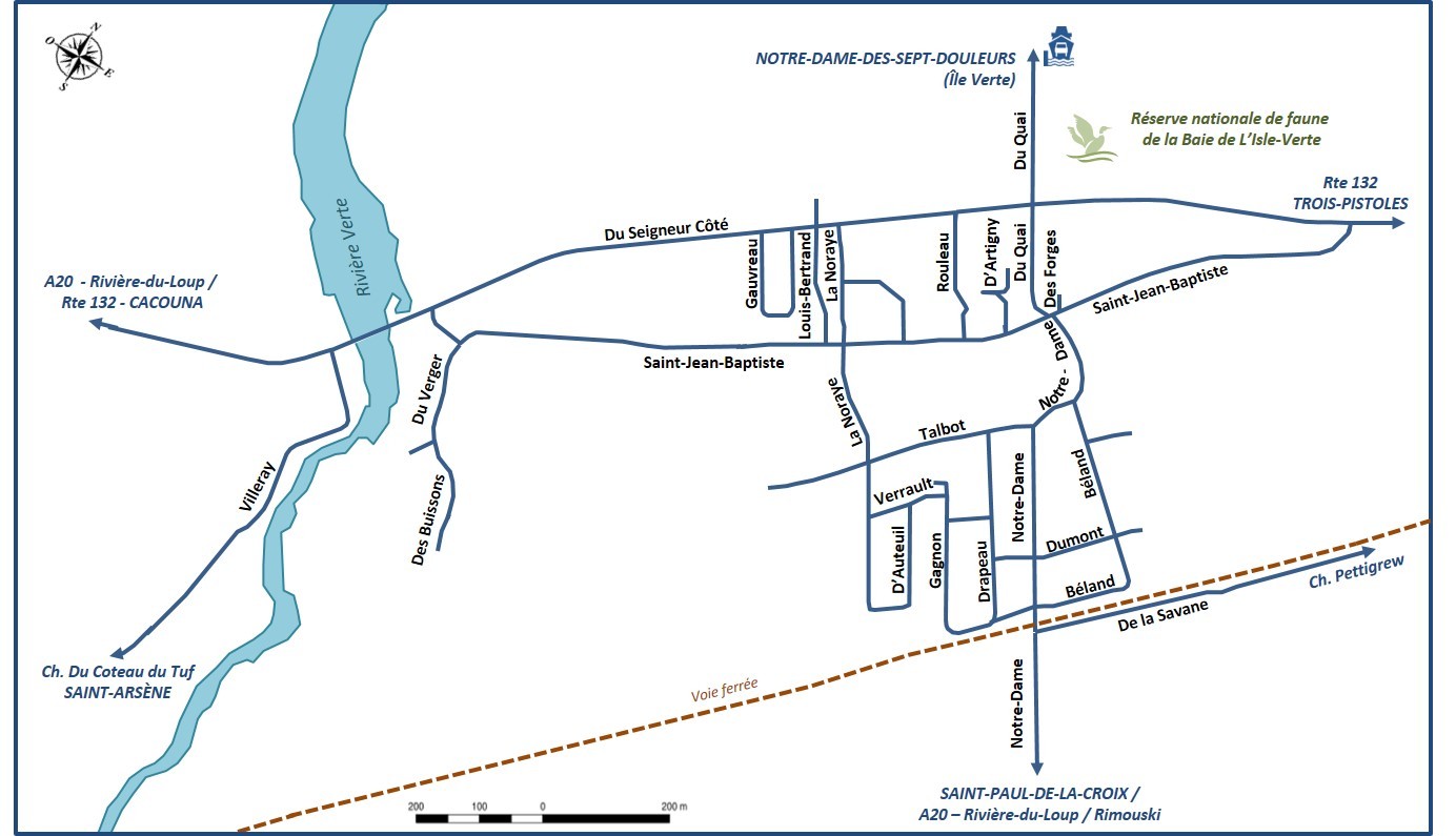 Carte secteur urbain L’Isle-Verte 2017