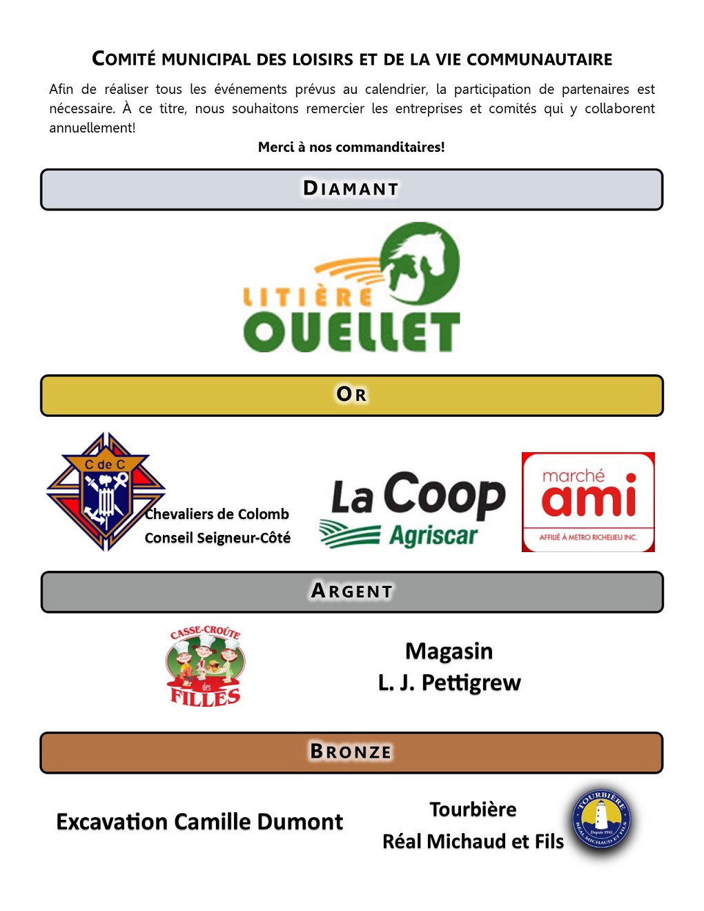 Commanditaires 2018