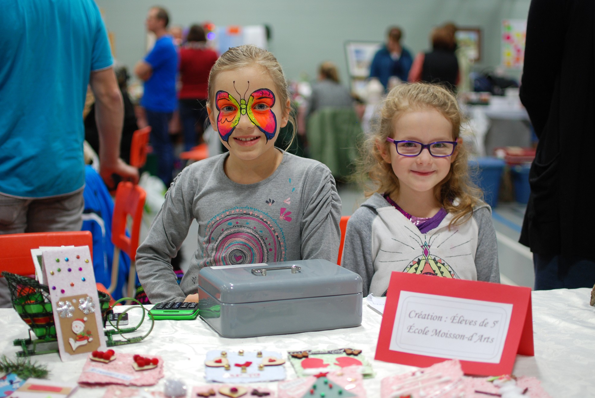 Élèves de l'école Moisson-d'Arts, exposants 2017 (Photo : © Marie-Hélène Thériault)